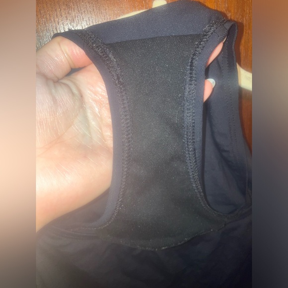 Black 9 Inch Long Skirted Swim Bottom - Picture 10 of 10